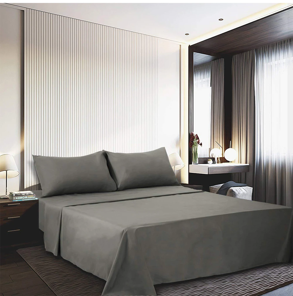 Western Solid Color Bed Cover With Elastic Home Band Bedding Set Pillow Case Sheet Mattress Hot Selling Linens | Дом и сад