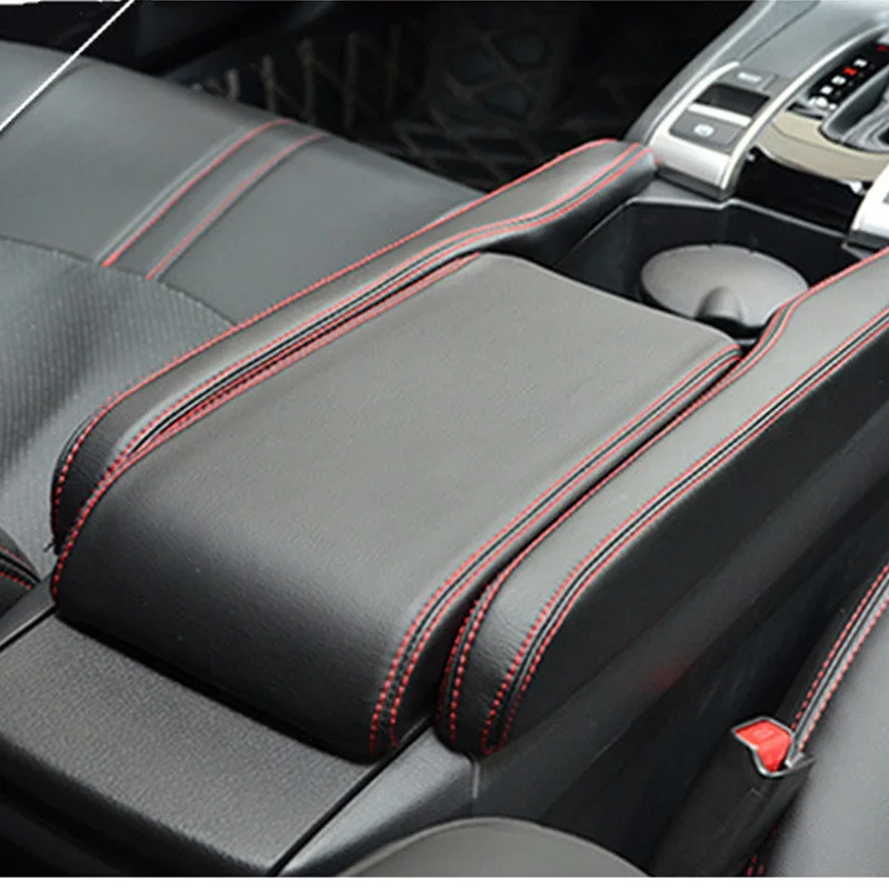 Автомобильный ящик для хранения, чехол, коврик для Honda Civic, кожаная Автомобильная консоль, подлокотник, чехол, накладка