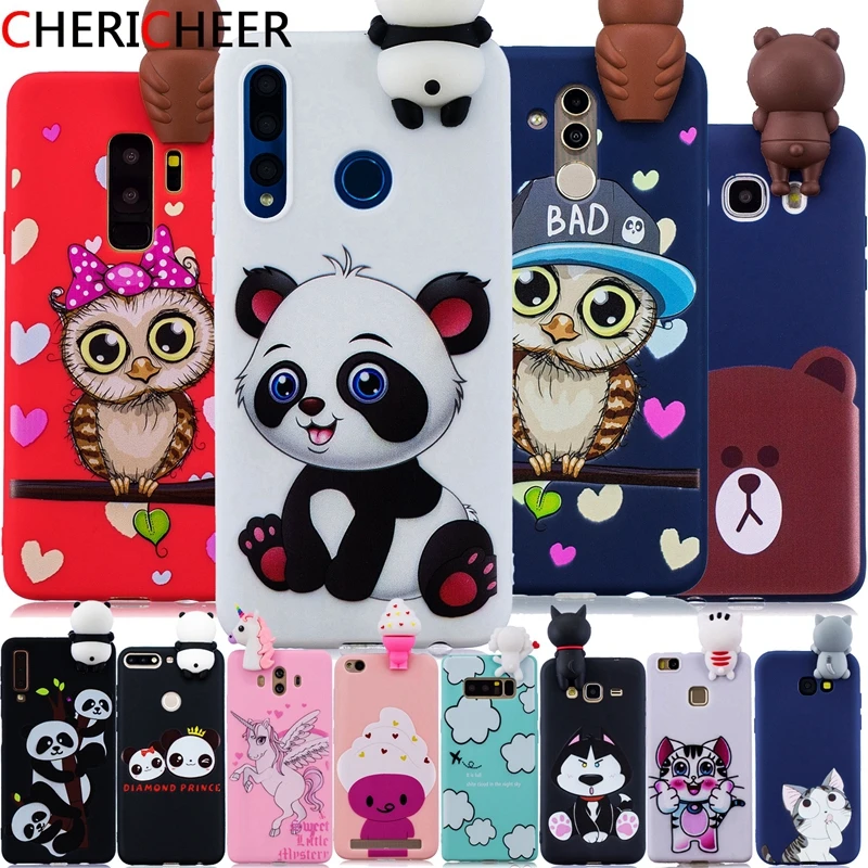

For Honor 10i Case 3D Toys Panda Cat Cartoon Case For Honor 10i 10 i Honor 20i Case Silicone Back Cover For Honor 20 Lite Case