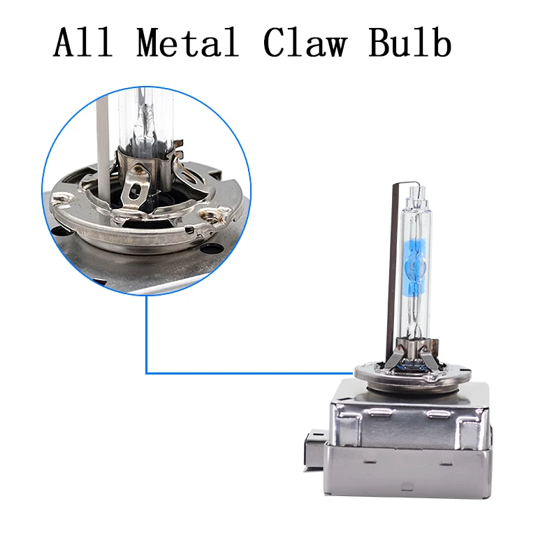 SUKIOTO 2PCS OEM Metal Claw Xenon D3S HID Lamps 35W 55W D1S Xenon HID Bulb 5500K With Coating Layer Fast Bright Auto Headlamp (7)