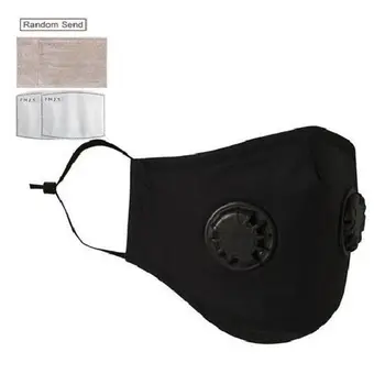 

PM2.5 Universal Anti pollution Dust-proof Anti-fog Filter Pad Haze Pollution with Double Breathing Valve Mouth Mask