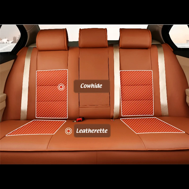 AUSFTORER все 3 ряда яловая кожа Чехлы сиденья для Jeep Commander автомобильных сидений