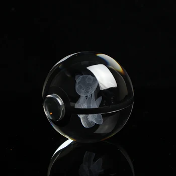 

Froslass Design Figurines Crystal Poke Ball 3D Pokemon Miniatures Graduation Anniversary Gifts