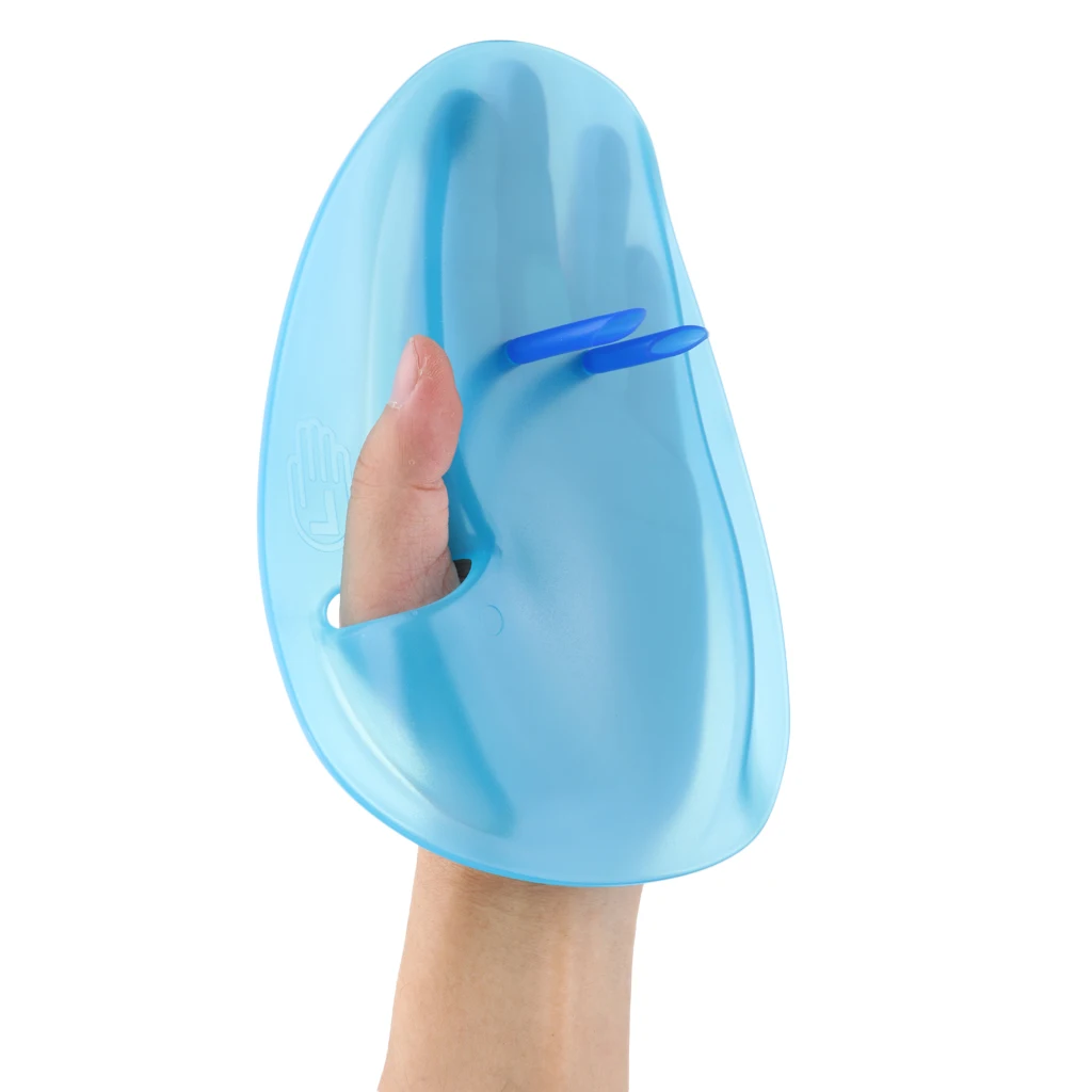 1 Pair Swimming Surfing Diving Aquatic Fitness Water Resistance Training Hand Paddles Flippers Webbed Gloves - S /M