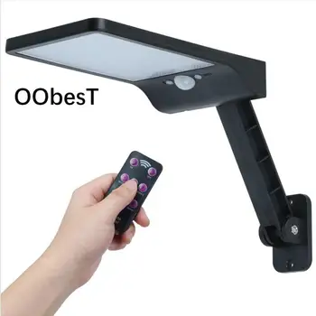 

Remote Control Solar Light 48 LED Dimmable Light Outdoor Garden Yard Path Lamp 3 Mode Waterproof With Bracket Induction Sunlight