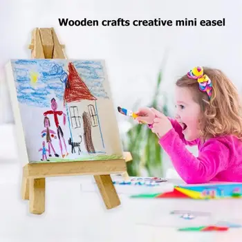

12pcs Wooden Mini Artist Easel Safety and Non-toxicity Wedding Table Card Stand Simple and Elegant Painting Display Holder