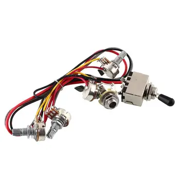 

3-Position Vintage-Style Harness Toggle Pots 2V/2T Switch Wiring Guitar