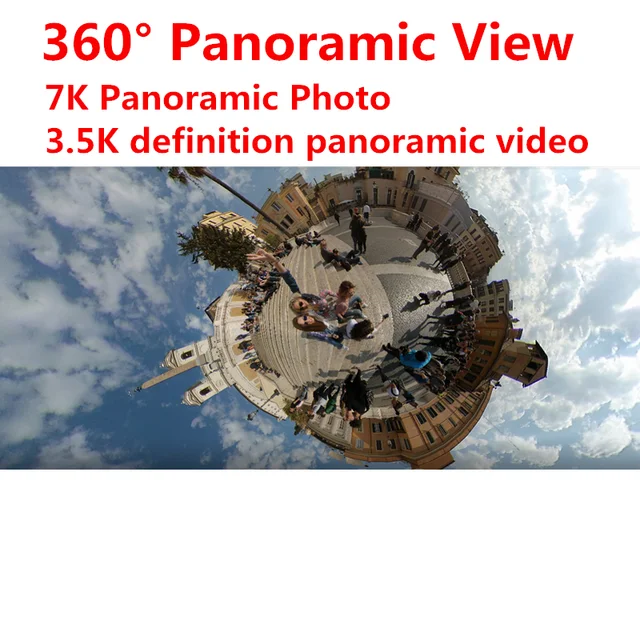 Xiaomi Mijia 360° Panoramic Camera IP67 rating 6 axis EIS WiFi Bluetooth 3.5K Video Recording 1600mAh battery Sphere Camera Kit 3