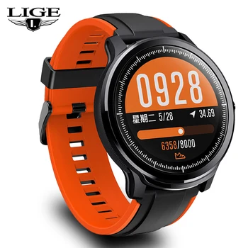 

LIGE 2020 Smart Watch Men Wome Full Touch color screen waterproof Smartwatch Call Reject Heart Rate Blood Pressure Monitor + Box