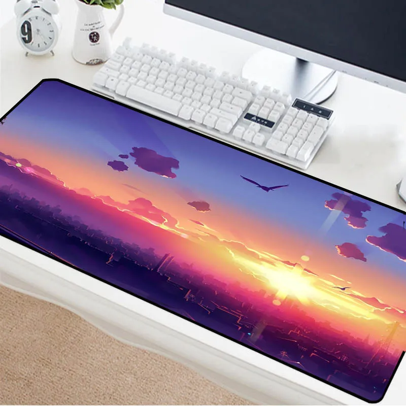 

Mairuige Beautiful scenery mouse pad sunset sky table pad computer notebook essential high quality non-slip keyboard pad