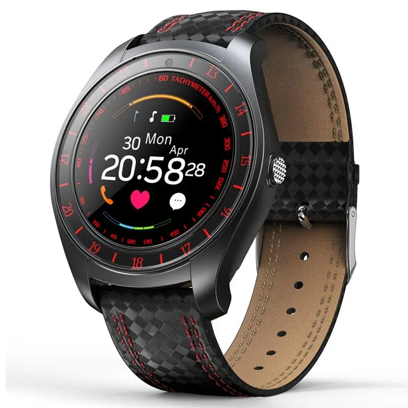 V10 Смарт часы для мужчин с камерой Bluetooth Smartwatch Шагомер монитор сердечного ритма sim