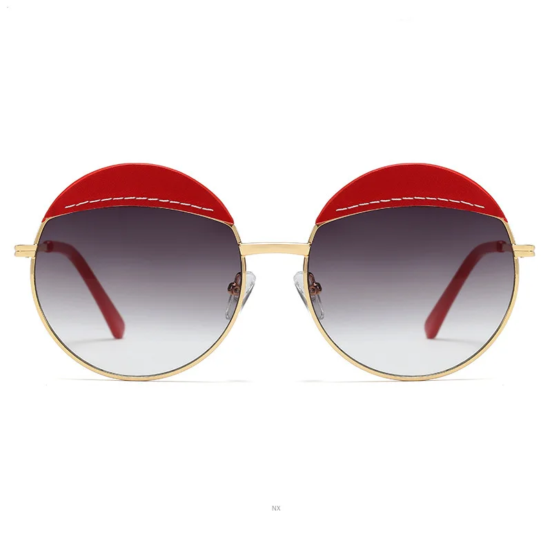 MINCL/ новые модные солнцезащитные очки в готическом стиле панк, брендовые дизайнерские винтажные круглые солнцезащитные очки в стиле панк для женщин и мужчин, UV400 с коробкой NX