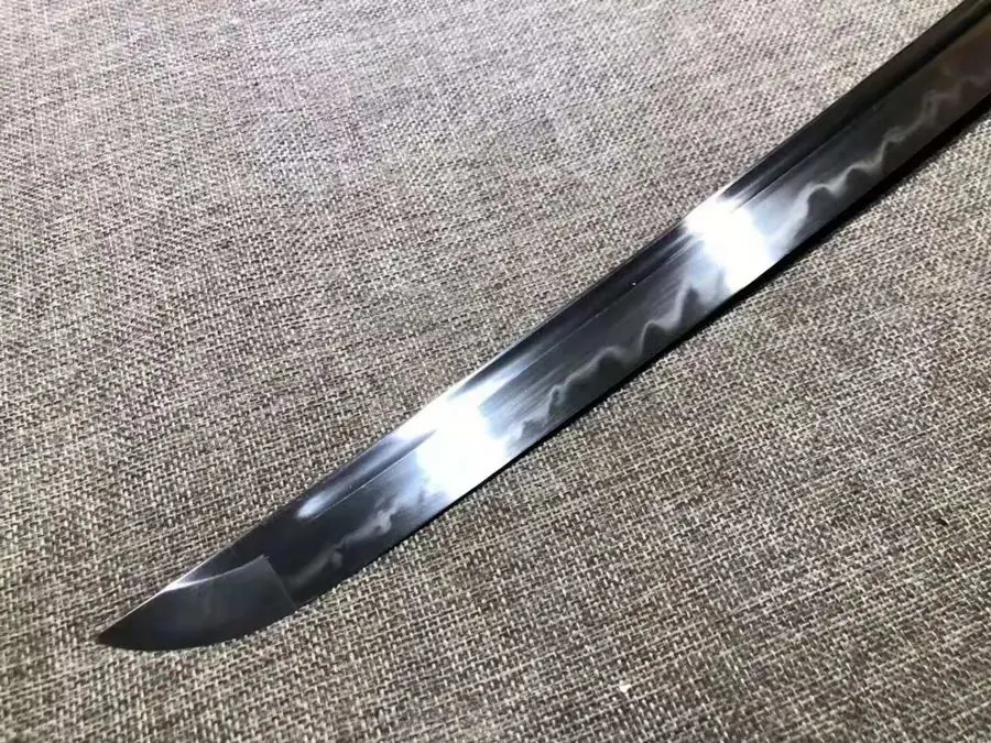 Handmade Japanese Sword Razor Sharp T10 Clay Tempered Steel Blade Samurai Katana Saber Full Tang Can Be Cut Bamboo