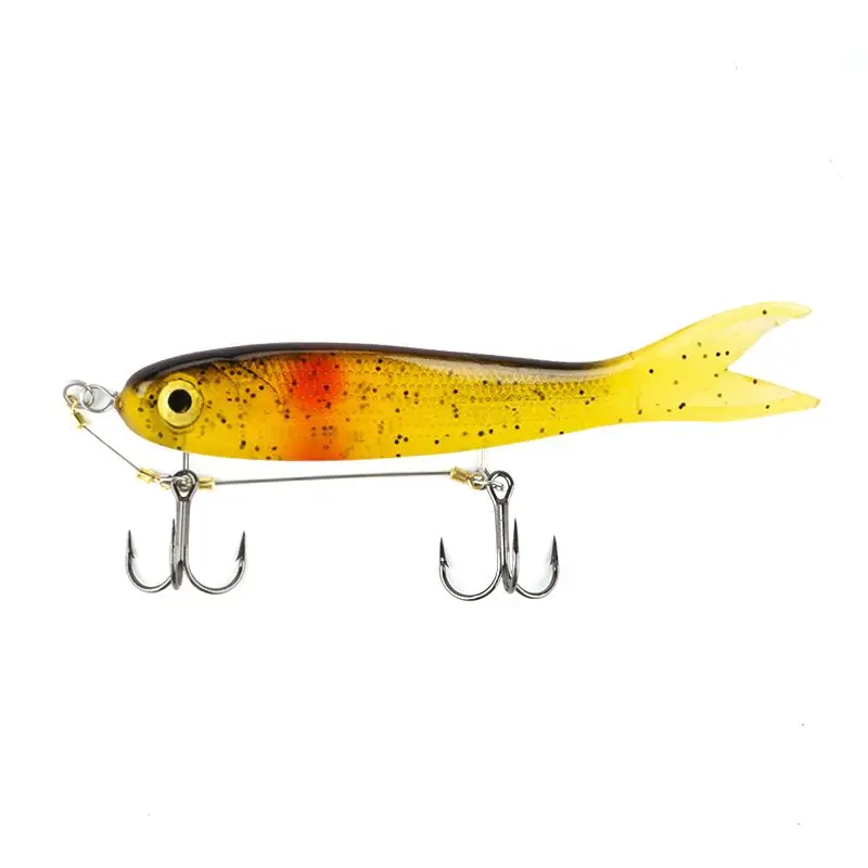 Fishing lure soft lure rig double VMC hook With Screw Connector Breaking Strength Stingers For Big Shad Lure fishing tackle