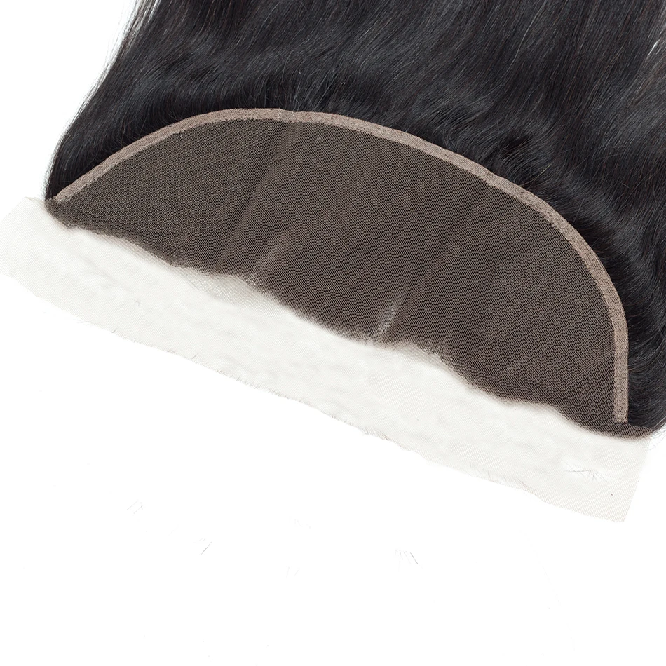 Liddy Lace Frontal Closure Brazilian Straight 100% Human Hair 8-20 Inch Free Part 13x4 Swiss Lace Non-remy Natural Color