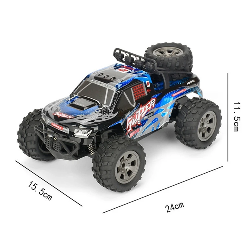 2.4G 4CH RC Car 2WD Brush Crawler Off -Road Remote Controller Car Electric Sport Racing Toy Car Model Vehicle for Children's Toy