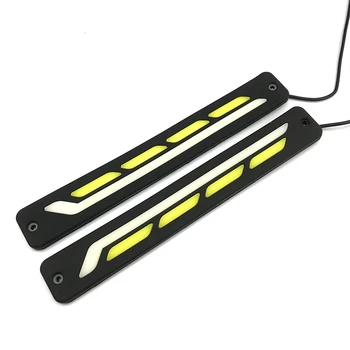 

2x cob flexible daytime running light waterproof led decorative lighting amboent lights bar
