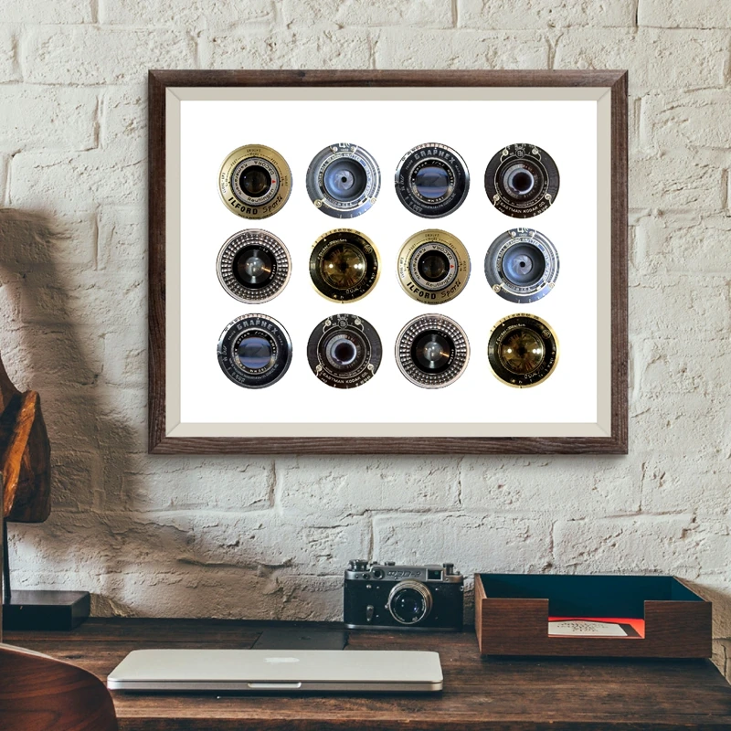 Vintage Camera Lenses Canvaas Print