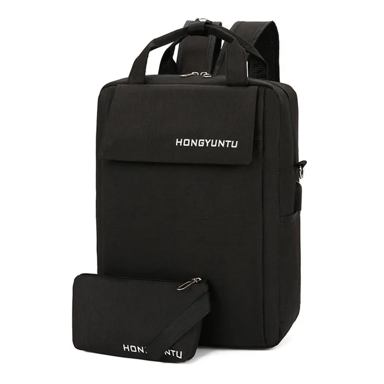 

Manufacturers Wholesale Backpack 2019 New Style USB Charging Feature Triple Use Backpack Shoulder Bag/ Hand Bag Computer School