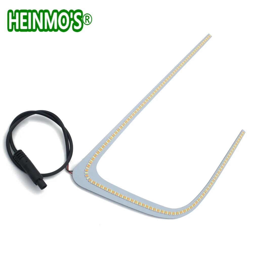 Cena Dla Subaru WRX STI 2015 2016 2017 2018 reflektor DRL Switchback dwukolorowy LED c rings płytka drukowana włącz lampy kierunkowskazu