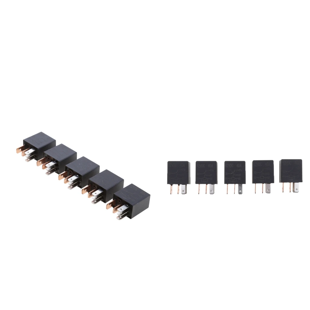 10PCS Car Heavy Duty Split Charge DC 12V 30AMP SPST Relay Fits for Standard Relay Sockets