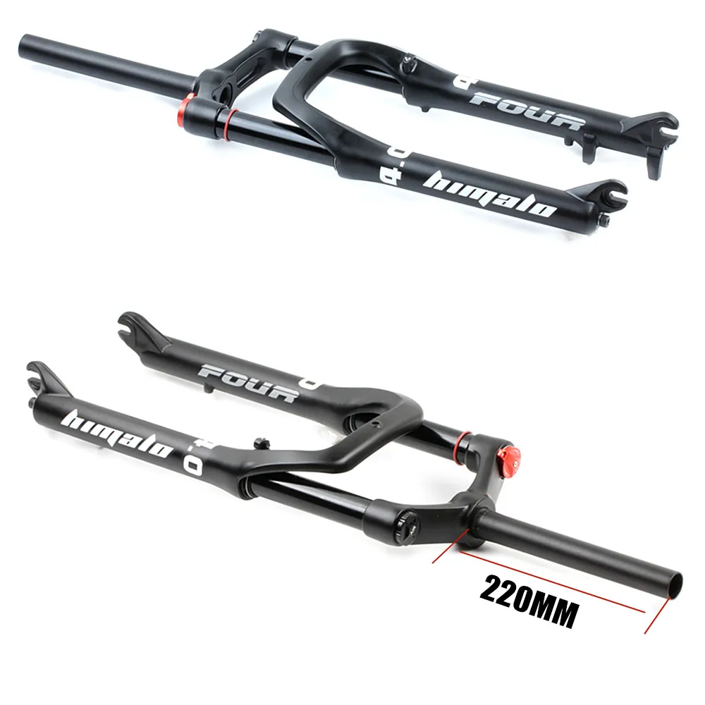 US $115.00 HIMALO bicycle fork MTB Moutain 24inch Bike FatBeach bicycle Fork Air Gas Locking Suspension Forks Aluminium Alloy For 40Tir