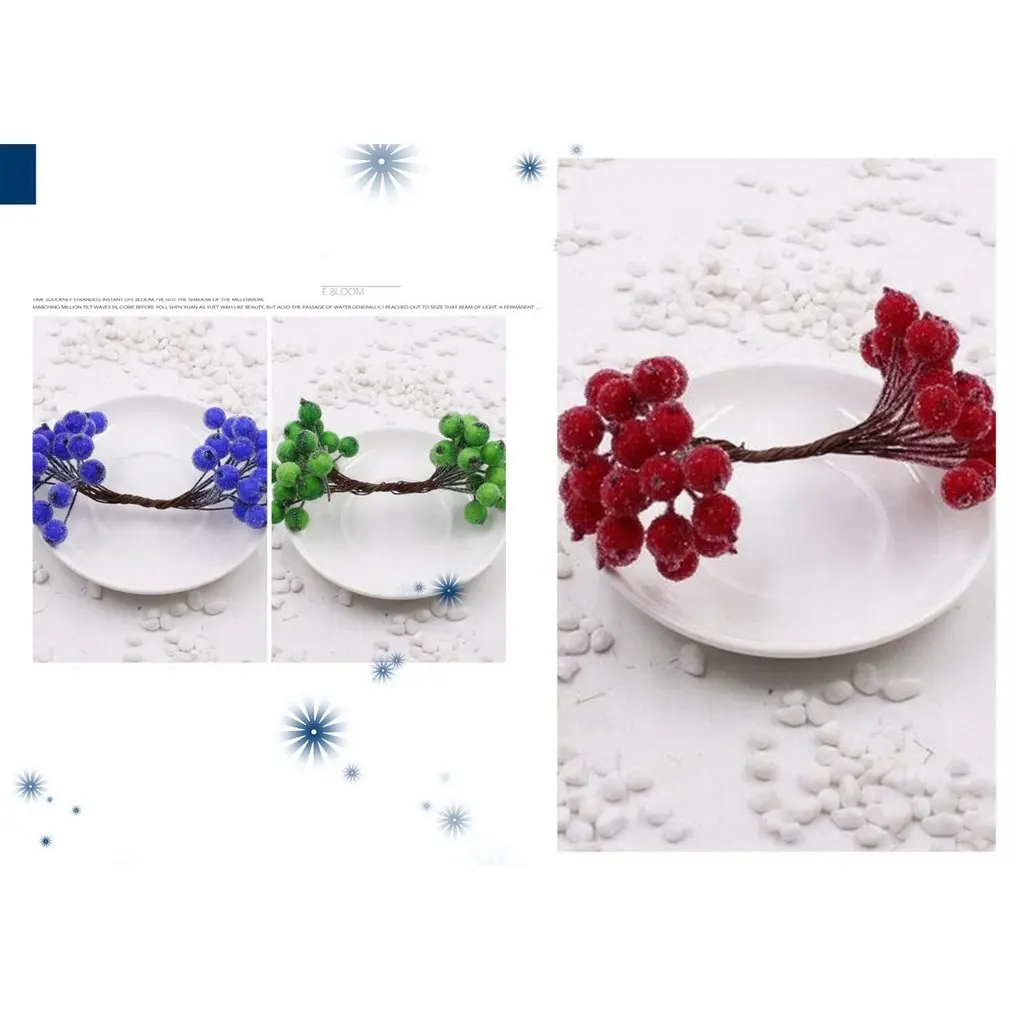 40 шт. Рождественская Праздничная пена матовые фрукты искусственный ягодный