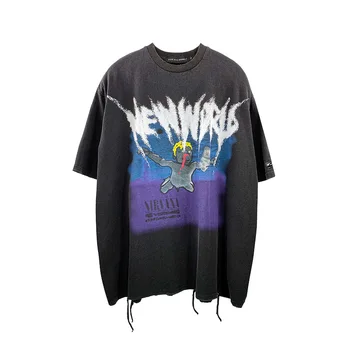 

Streetwear Hip Hop Character Graffiti Print T-Shirts 2020 Summer New Oversize Short Sleeve Men T Shirt Harajuku Casual Tops Tees