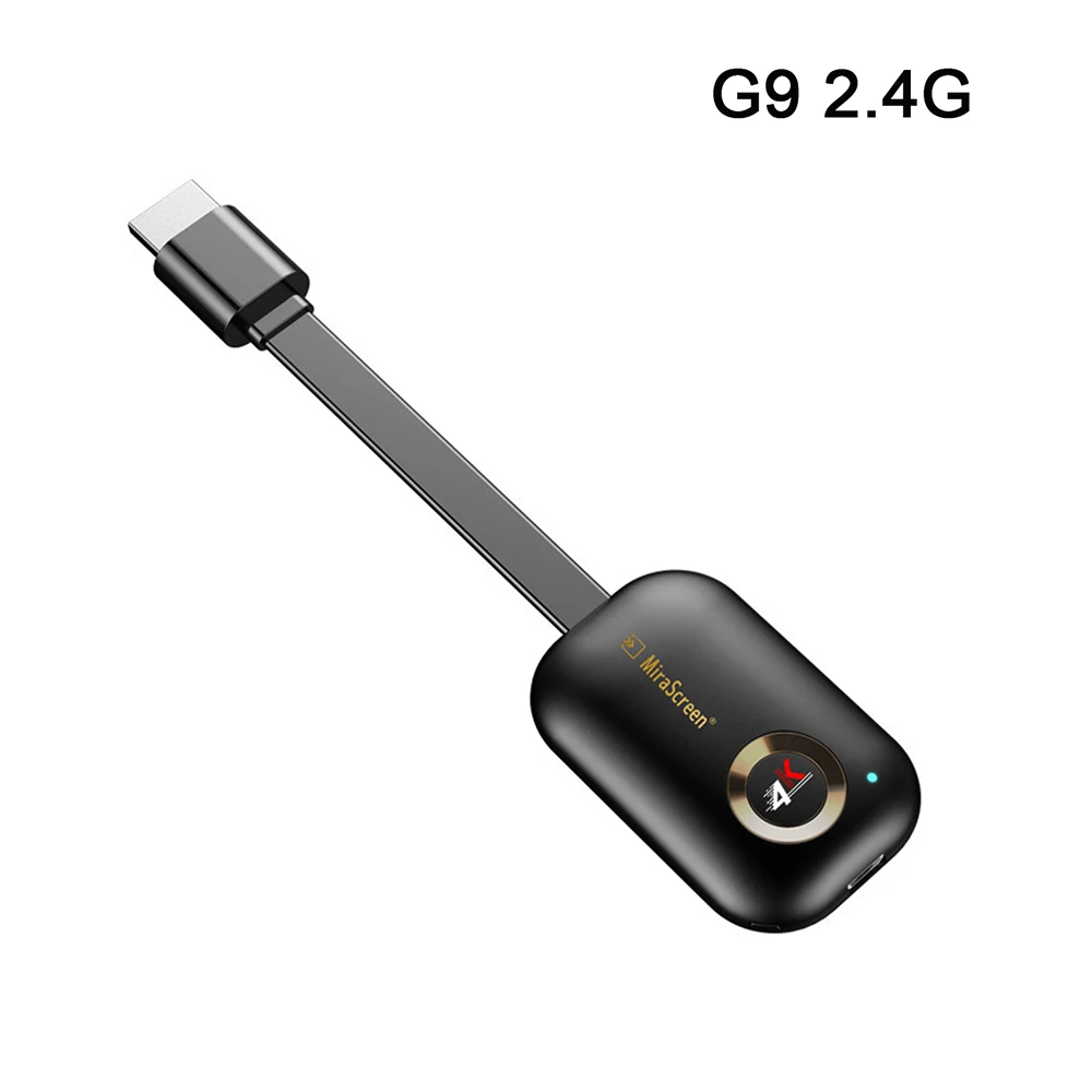 Mira экран G9 Plus 2,4G 5G 4K беспроводной HDMI Android tv stick Miracast Airplay приемник Wifi ключ зеркальный экран стример литой - Цвет: Dual core 1080P