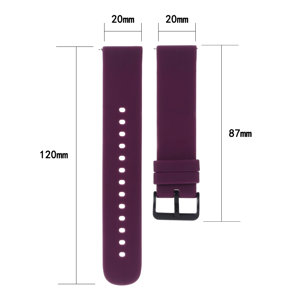 For Huami Amazfit Bip U Pro Watch Band Straps For Amazfit Bip S/GTS 3 2 2e/GTS2 Mini Silicone Wrist Strap 20mm Bracelet Correa