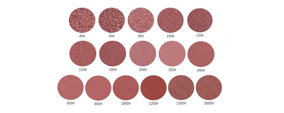 10 pcs 5 Inch 125mm Round Sandpaper Eight Hole Disk Sand Sheets Grit 60-2000 Hook and Loop Sanding Disc Polish