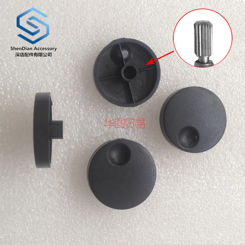 3pcs 100% new High grade potentiometer encoder band switch plastic knob cap emitting audio volume sound adjustment 148 rotating |