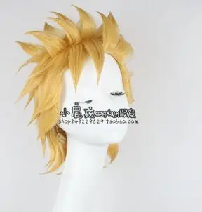 wig Аниме Джоджо Необычные Приключения Косплей Костюм Цезарь Антонио цеппели Косплей Костюм с перчатками наряд на Хэллоуин - Цвет: wig