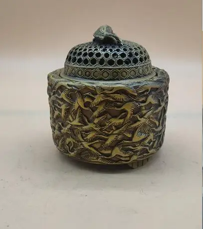 

Китайская Бронзовая курильница тысяча красных коронок черепаха