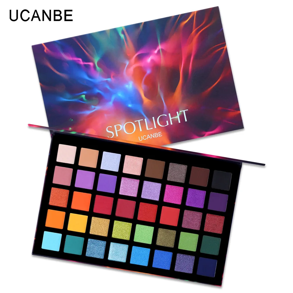 Ucanbe 40-color Spotlight глаз диск для теней мерцающий матовый Цвет Палитра теней