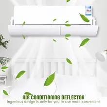 Adjustable Air conditioning hood Windshield Wind Shield Panel Baffle Air Conditioning Deflector Universal Retractable for home