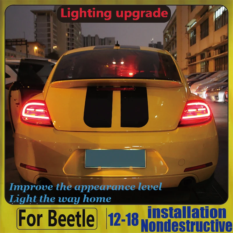 Задний фонарь для автомобиля VW Beetle 2013-2020 галогенные сигнала Светодиодный