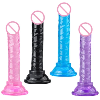Realistic Dildo With Suction Cup Huge Jelly Dildos No Vibrator Sex Toys For Woman Men Big Penis Anal Butt Plug Erotic Sex Shop 6