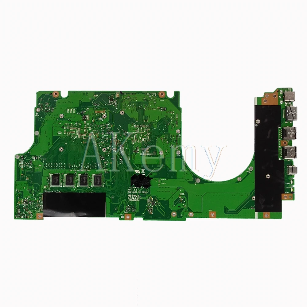 AKEMY UX510UX Laptop Motherboard For ASUS ZenBook UX510U UX510UW UX510UX UX510UXK Mainboard 100% te