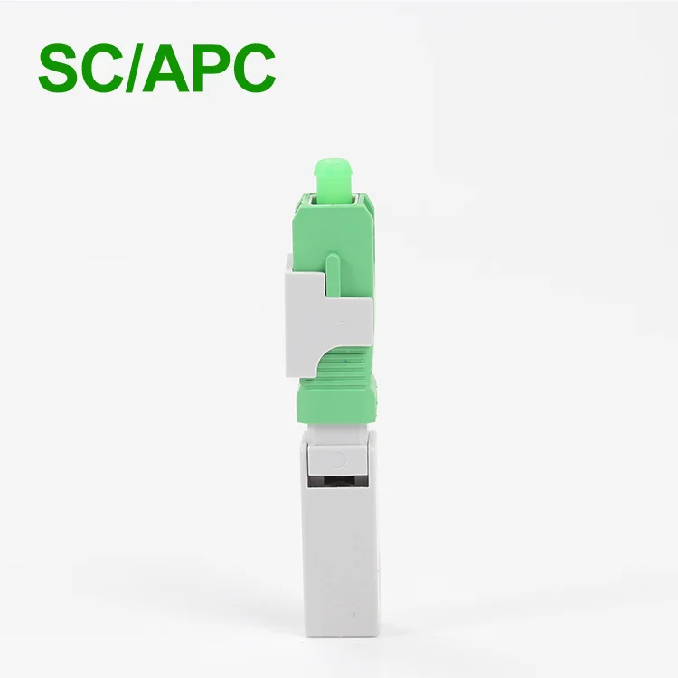100 pcs SC UPC Fast Connector Snap type SC adapter FTTH Flat Fast Quick field Assembly 3