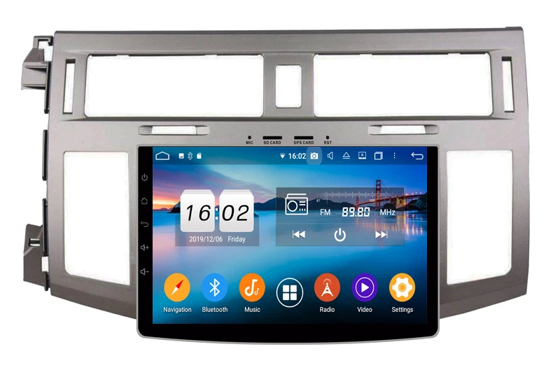Автомобильный dvd плеер на android 10 для toyota Avalon 2008 2010 автомобильный мультимедийный с
