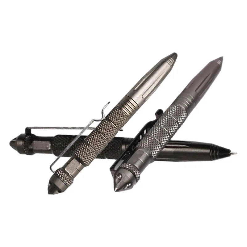 

Mini EDC Outdppr Black Tactical Pen Glass Breaker Self Defense Aluminum Emergency Survival Tool