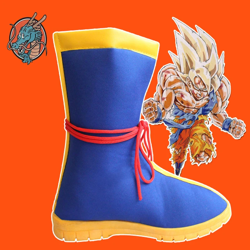 В стиле аниме «Драконий жемчуг зет Косплэй обувь Kakarotto Son Goku обувь для косплея Хэллоуин Карнавальный костюм вечерние из мультфильма «Жемчуг дракона супер обувь