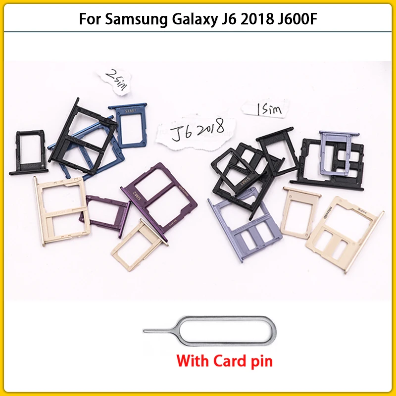Для Samsung Galaxy J6 2018 SM-J600F J600F J600G J600DS Новый адаптер для SIM-карты и лоток Micro SD слот с