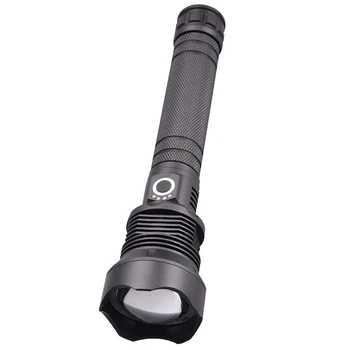 

LED Torch, Rechargeable Type Fast Charge, Zoomable, Torch Light, IP65 Waterproof, Super Bright Camping Flashlight Torches