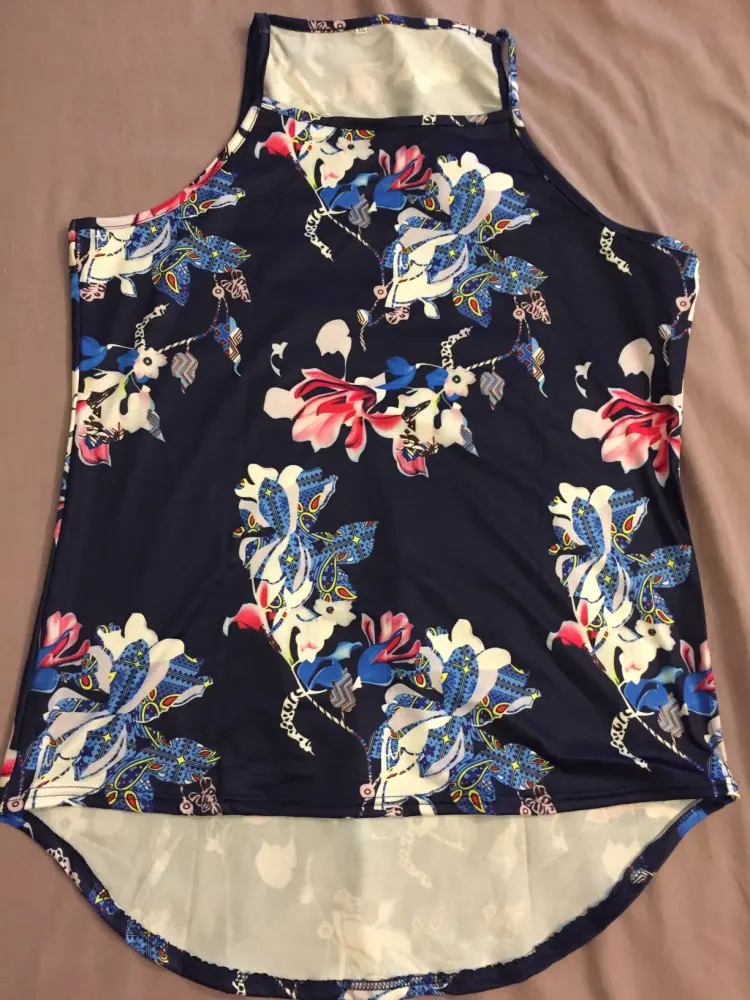 Женская Винтажная футболка летняя Стильная майка без рукавов размера плюс с