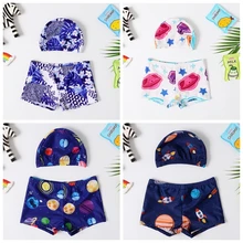 Трендовые модные красивые Пляжные штаны для мальчиков быстросохнущие штаны с принтом ракеты и спутникового спрея размера плюс S-XXL