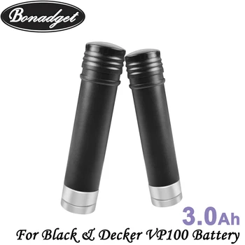 

Bonadget 2Piece 3.6V 3000mAh Ni-MH Battery For Black & Decker VP100 VP100C VP105 VP105C VP110 VP110C VP143 Versapak Battery
