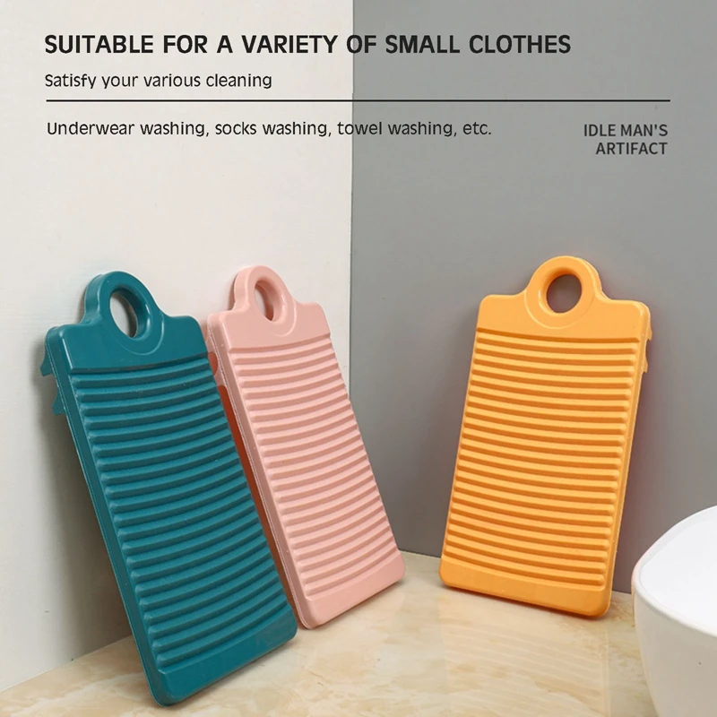 Portable Washboard Clothes Cleaning Tools Plastic Washing Board Laundry Tools 