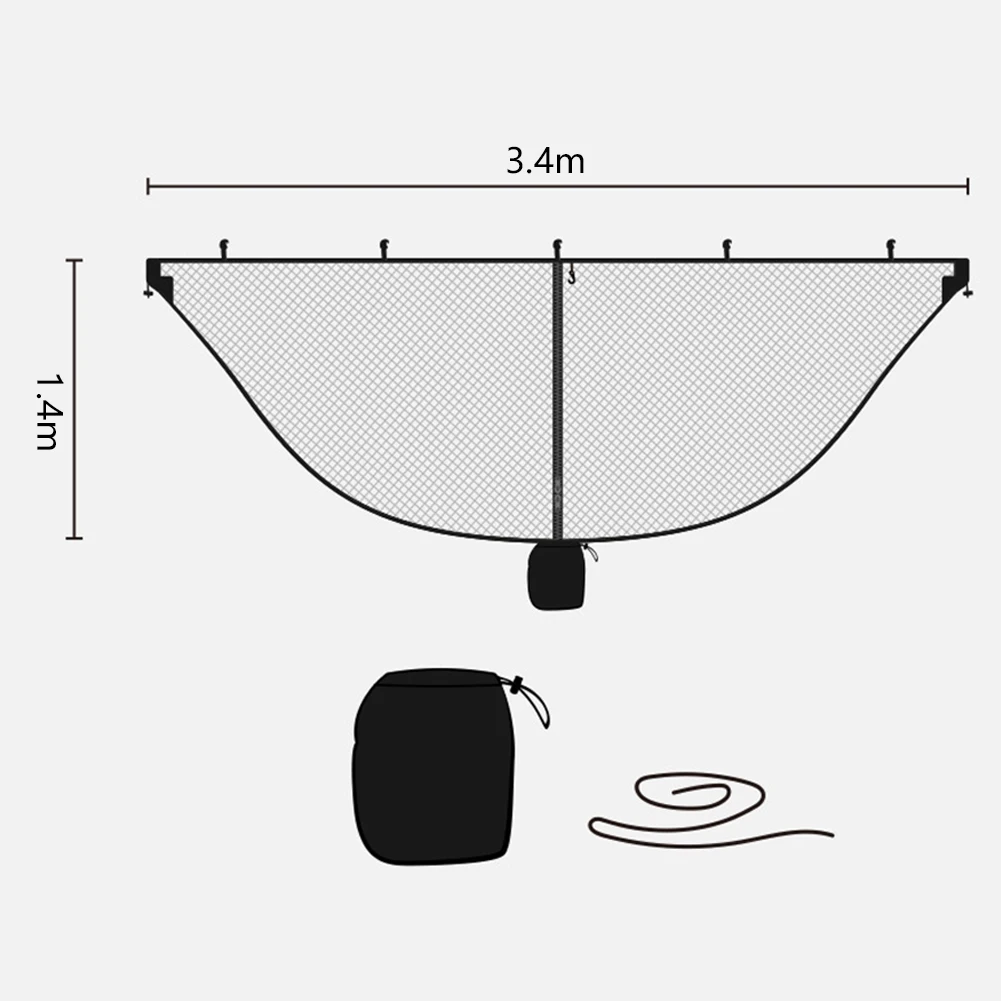 Запчасти сетка-гамак от насекомых Комаров Кемпинг отделяющий легкий простой в использовании 360 градусов Защита открытый двойные
